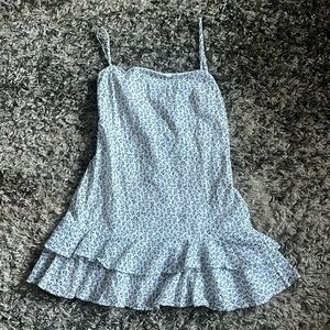 Princess Polly flower dress blue white mini dress floral